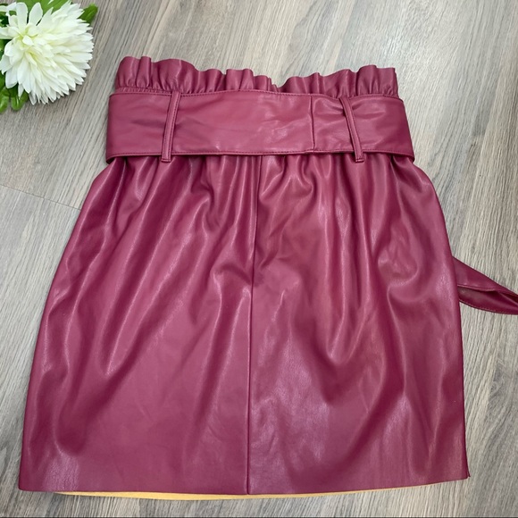 Another Story Pleather Paper Bag Skirt - Picture 2 of 3